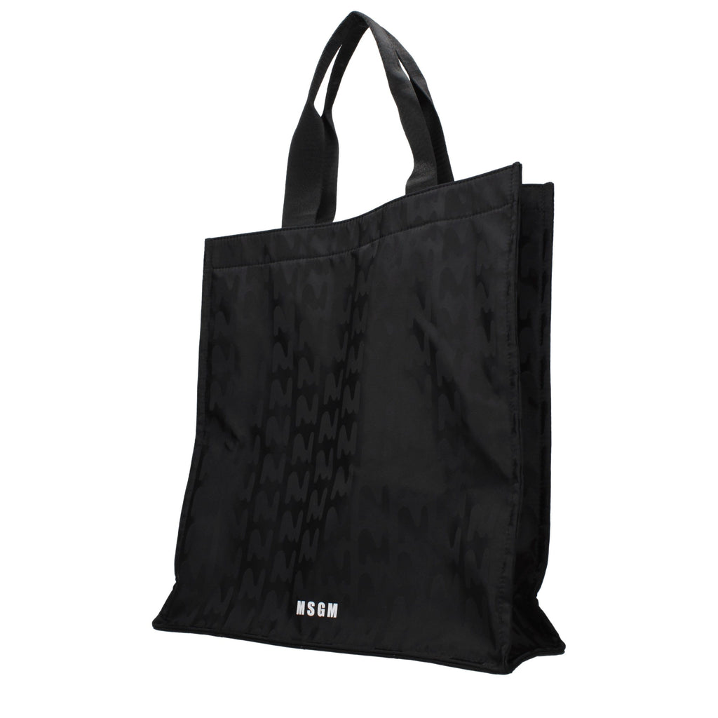 Black Fabric Handbag