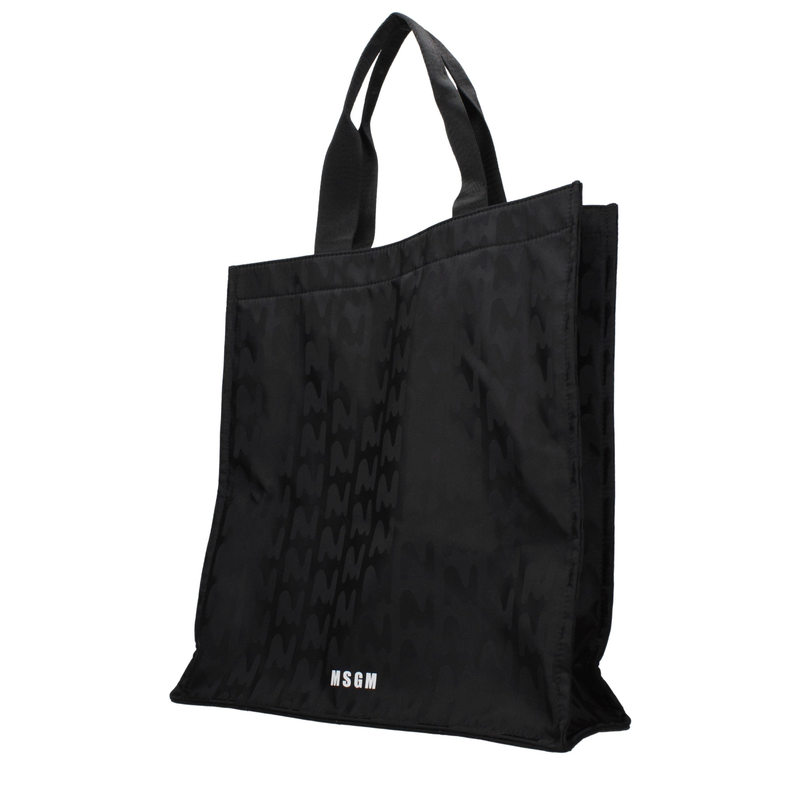 Black Fabric Handbag