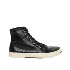 Black Calfskin High Top Sneakers