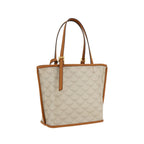 Brown Polyester Shoulder Bag