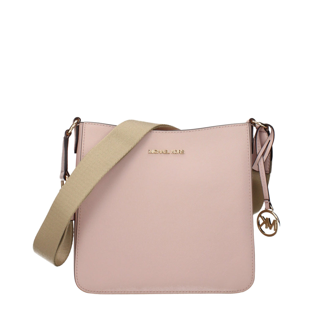 Pink Leather Shoulder Bag