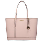 Pink Leather Shoulder Bag