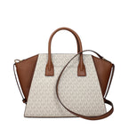 Beige Fabric Handbag