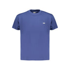 Blue Cotton Men T-Shirt