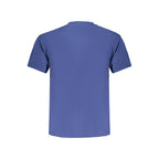 Blue Cotton Men T-Shirt