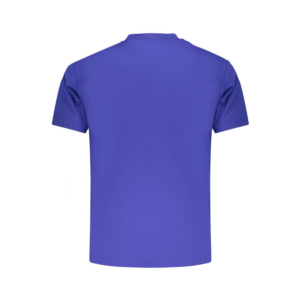 Blue Cotton Men's T-Shirt