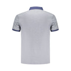 Blue Cotton Men's Polo Shirt