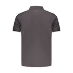 Black Cotton Men Polo Shirt