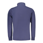 Blue Cotton Men Sweatshirt