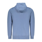 "Blu Cotton Mens Sweatshirt with Hood"