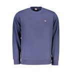 Blue Cotton Men Sweatshirt