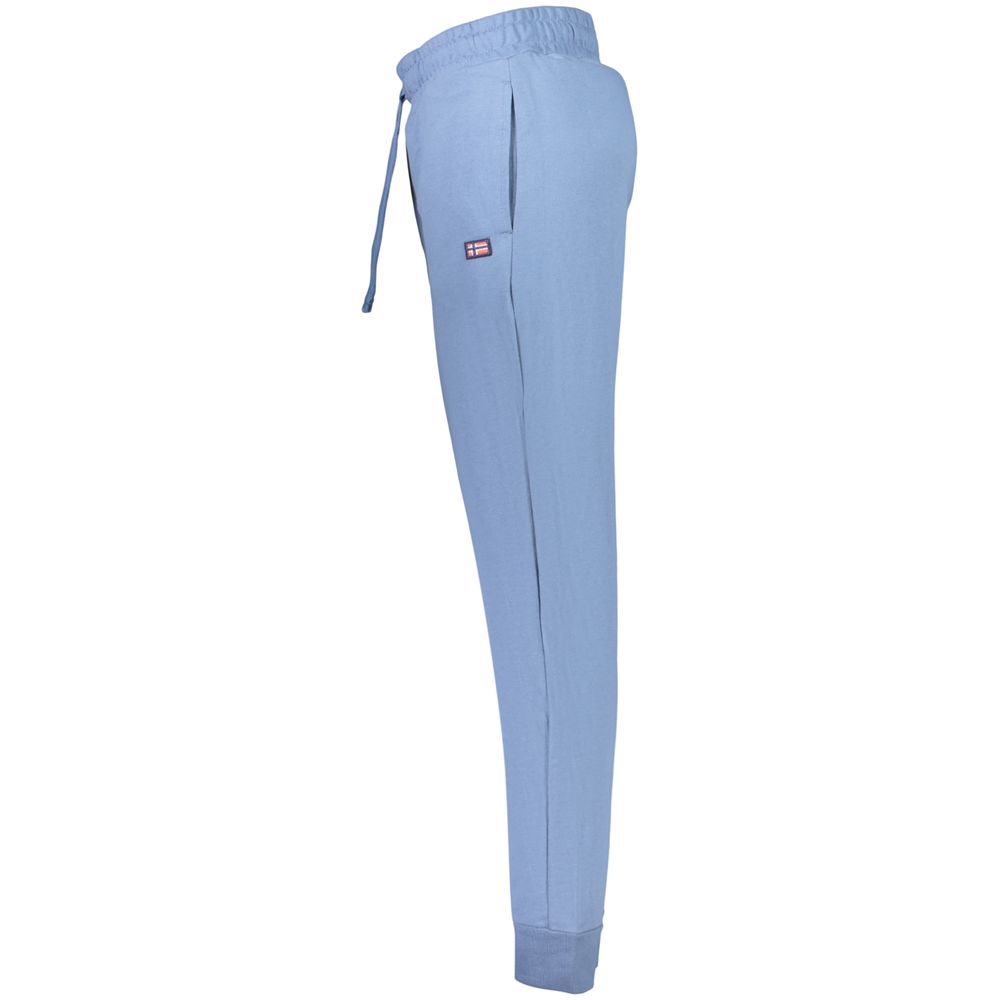 Blu Cotton Mens Trousers