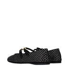 Black Leather Ballet Flats