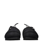 Black Fabric Slippers