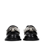 Black Leather Slip-On Loafers