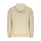 Beige Cotton Men's Hooded Sweatshirt