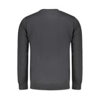 Black Cotton Men Sweatshirt