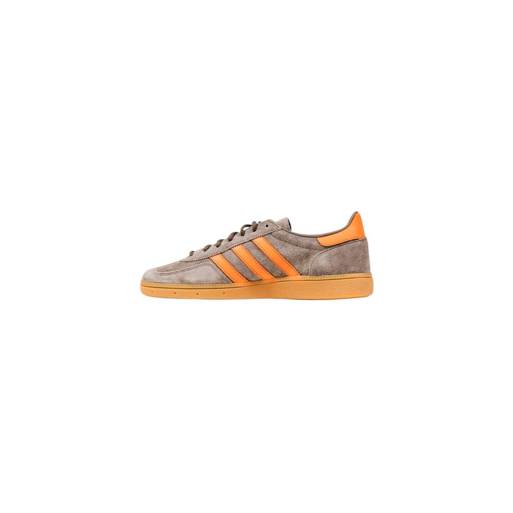 Orange Suede Leather Low Top Sneakers
