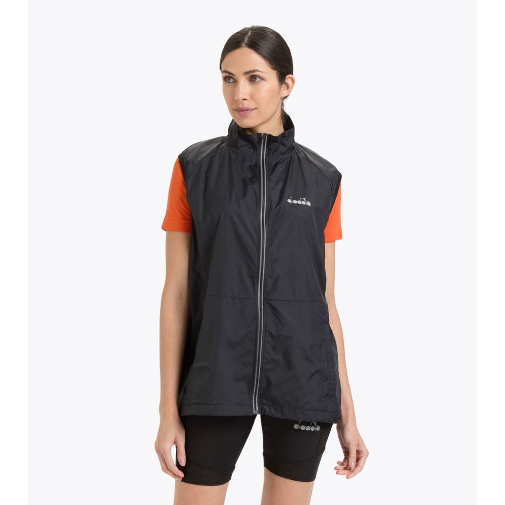 Black Polyamide Waistcoat