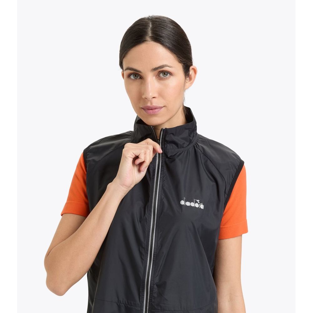 Black Polyamide Waistcoat