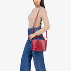 Red Polyethylene Handbag