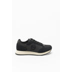 Black Nylon Low Top Sneakers