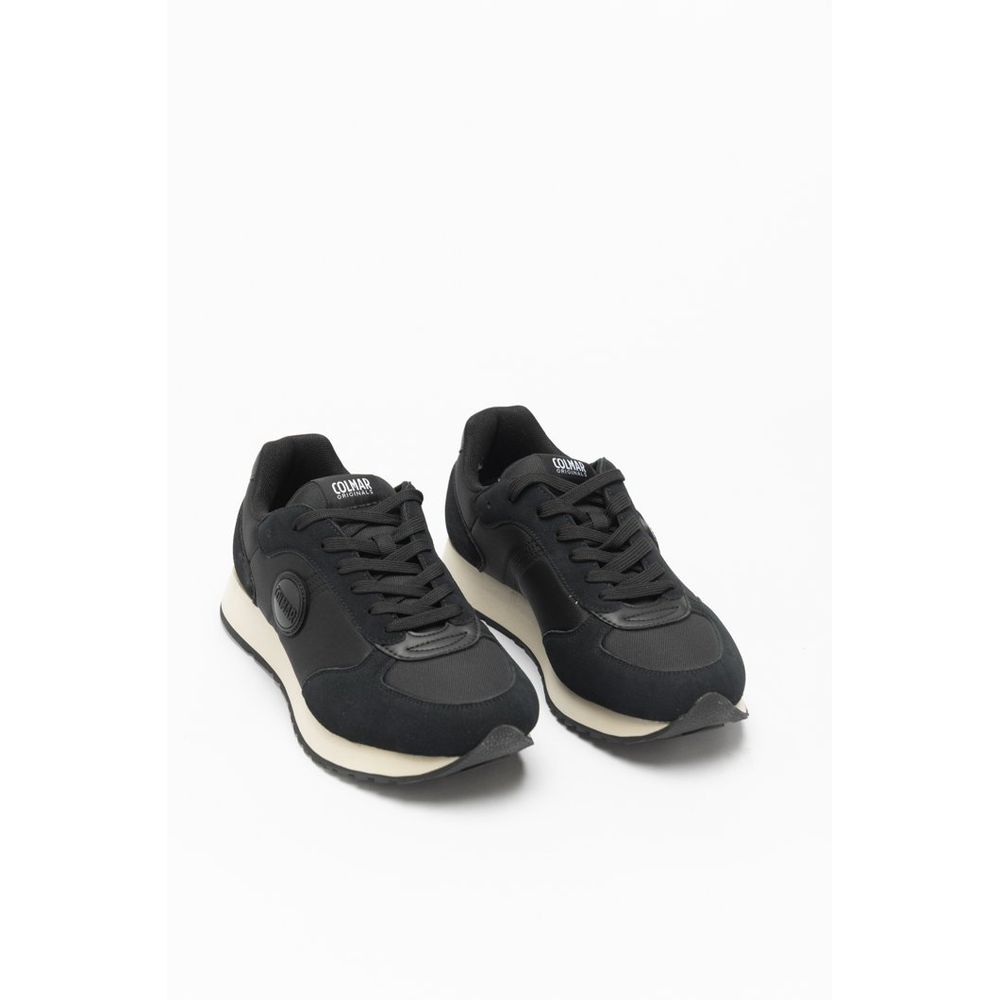 Black Nylon Low Top Sneakers