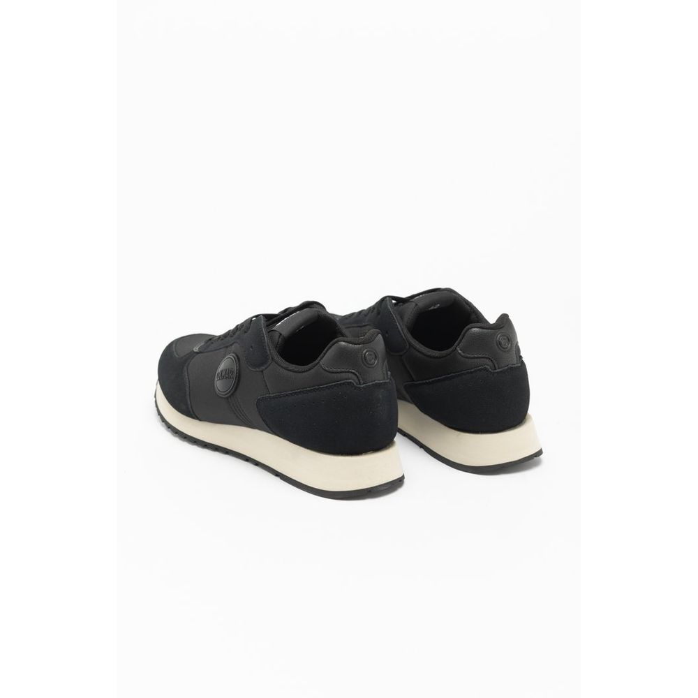 Black Nylon Low Top Sneakers