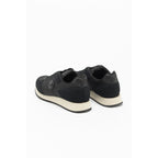 Black Nylon Low Top Sneakers