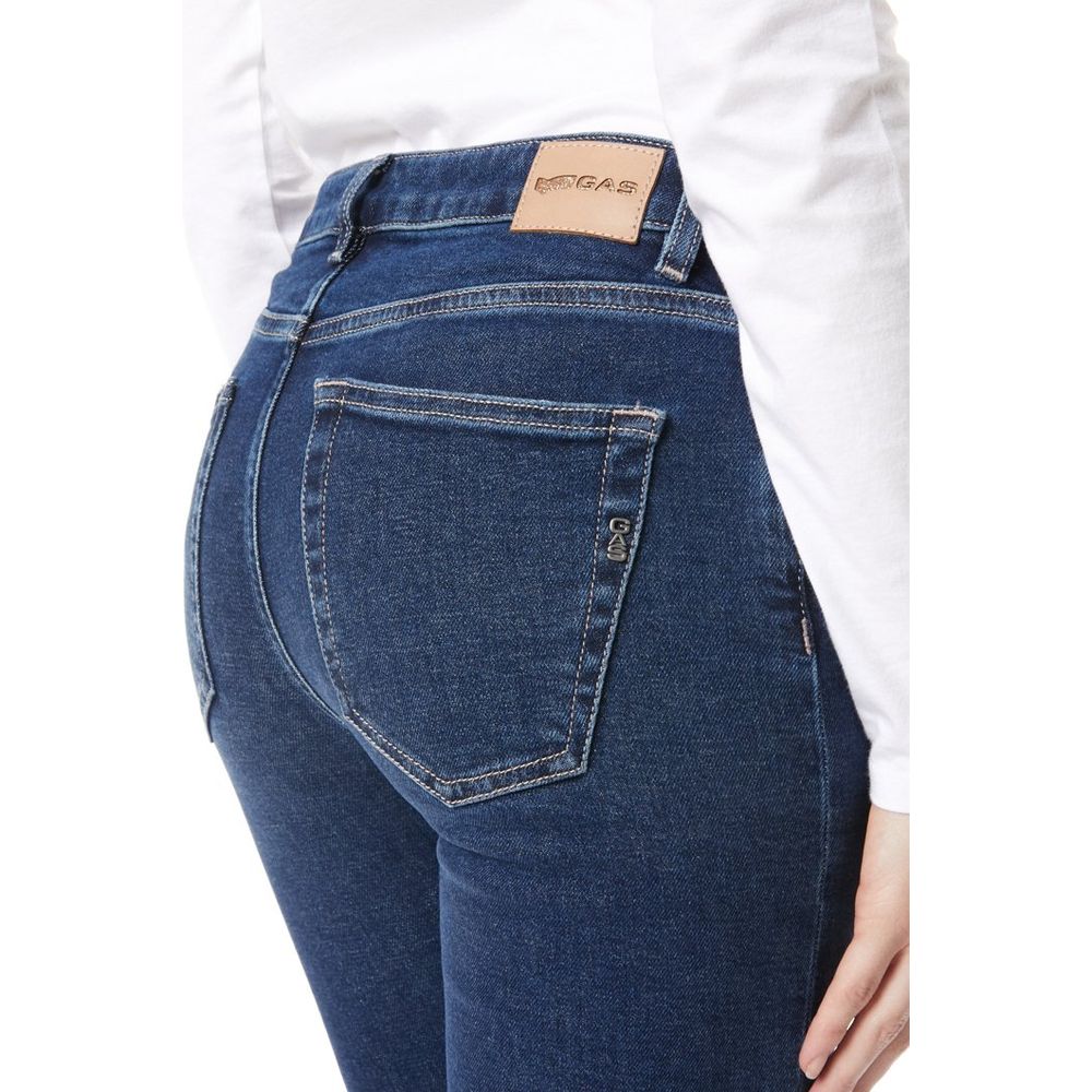 Blue Cotton Slim Fit Jeans