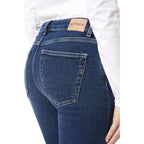 Blue Cotton Slim Fit Jeans