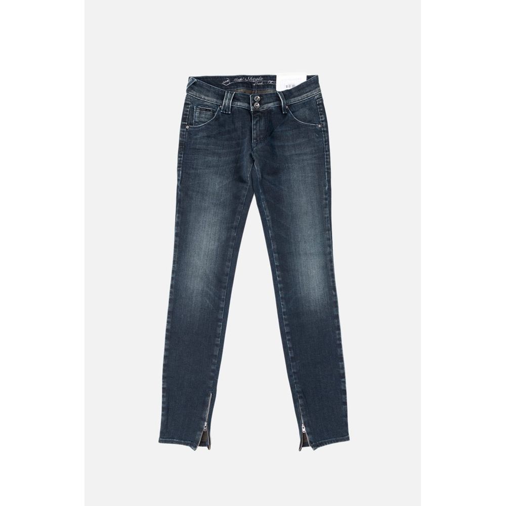Blue Cotton Jeans Denim