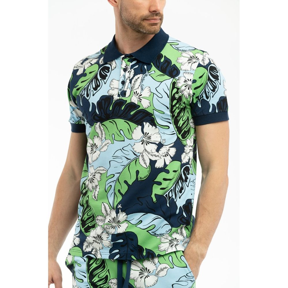 Multicolor Cotton Polo Shirt