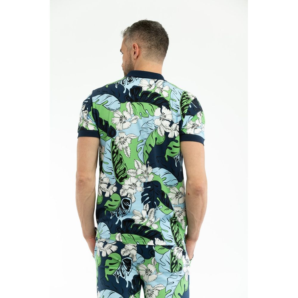 Multicolor Cotton Polo Shirt