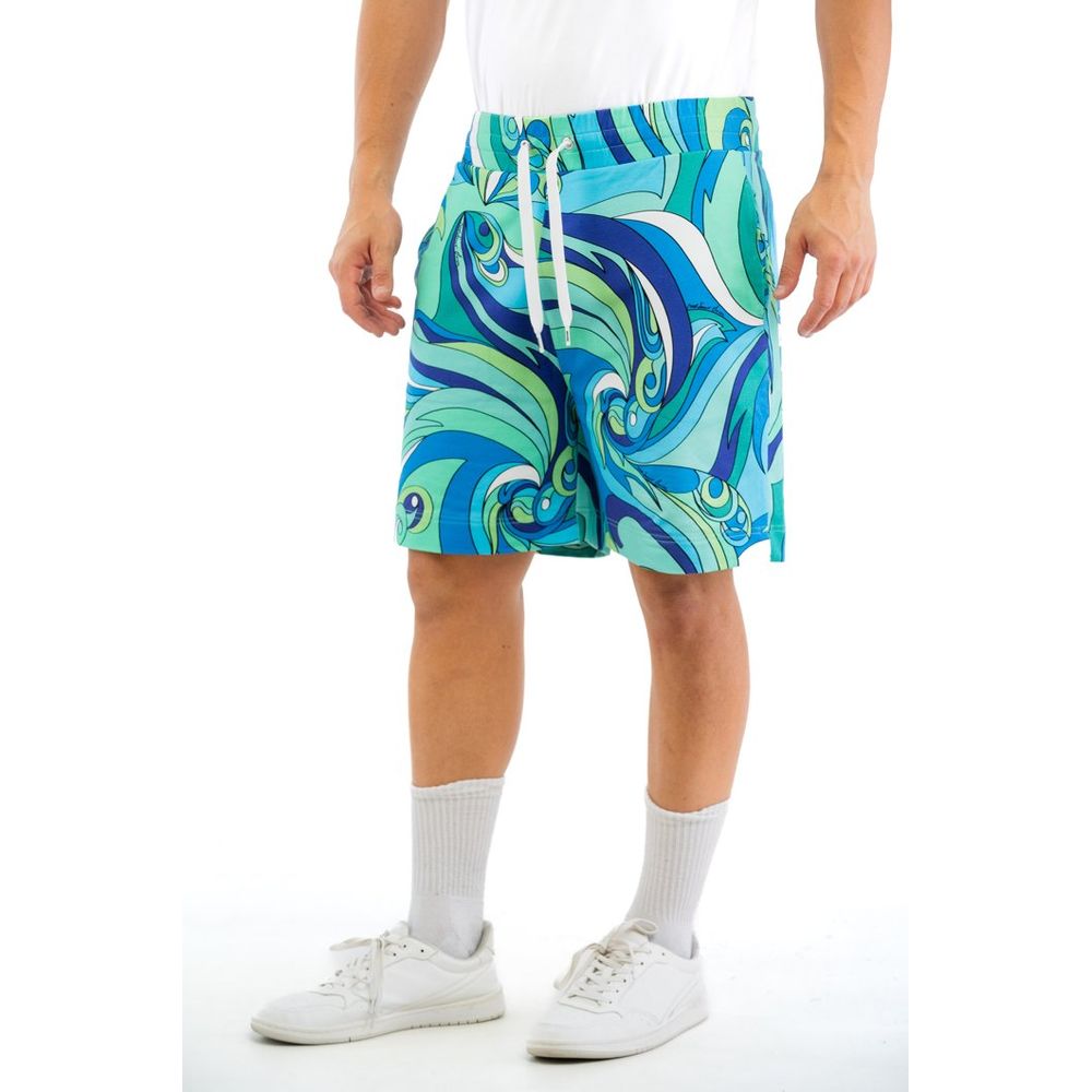 Multicolor Cotton Bermuda Shorts