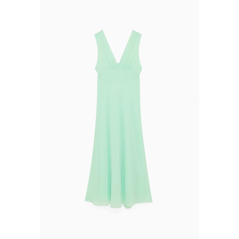 Green Polyester Casual Dress