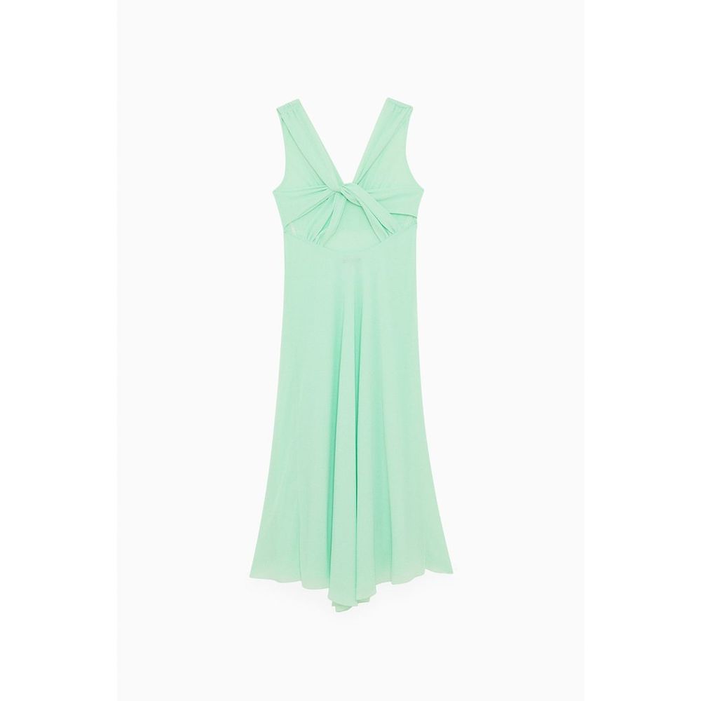 Green Polyester Casual Dress