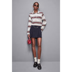 Bicolor Cotton Long Sleeve T-Shirt