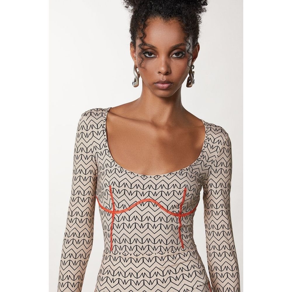 Bicolor Polyamide Bodysuit