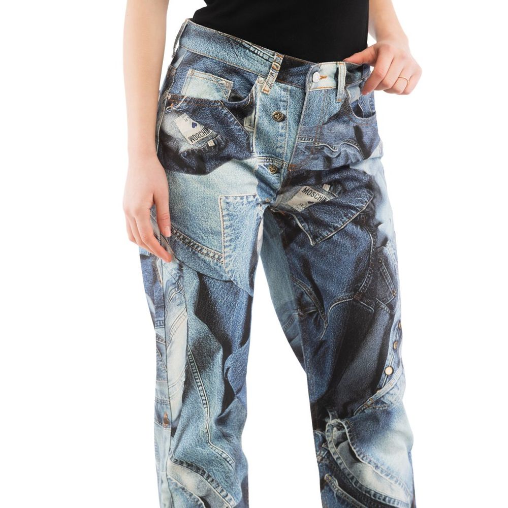 Multicolor Cotton Jeans Denim