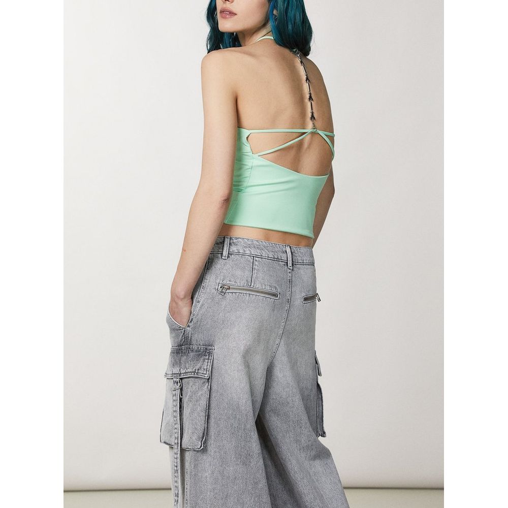 Green Polyamide T-Shirt