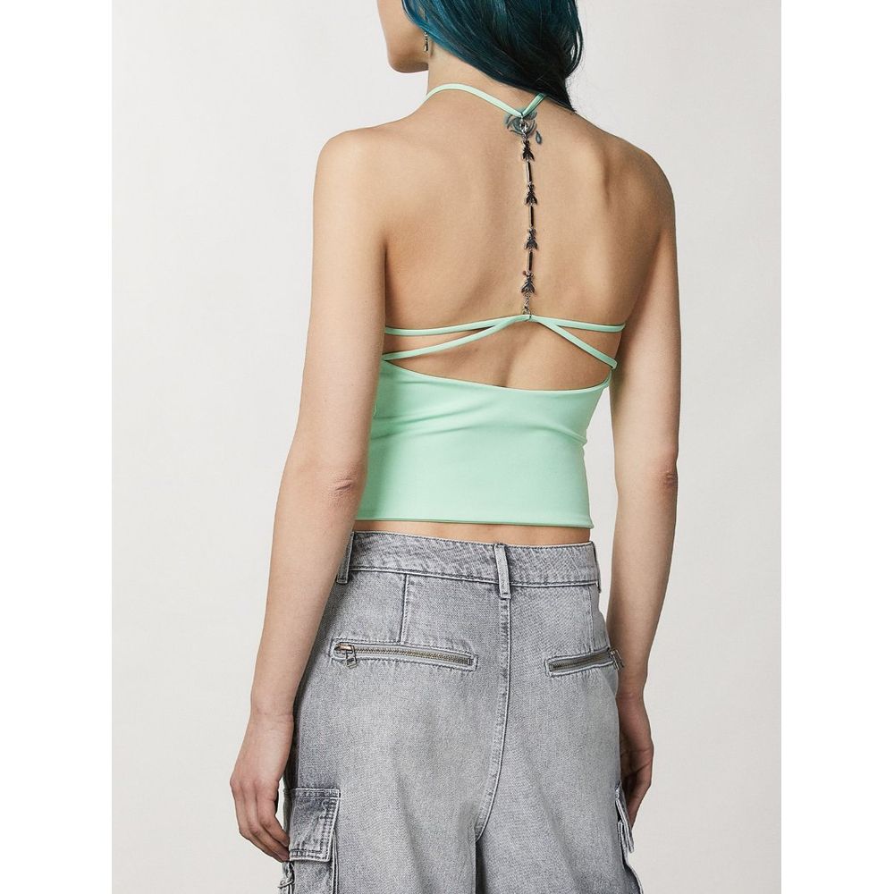 Green Polyamide T-Shirt