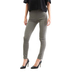 Gray Viscose Skinny Pants