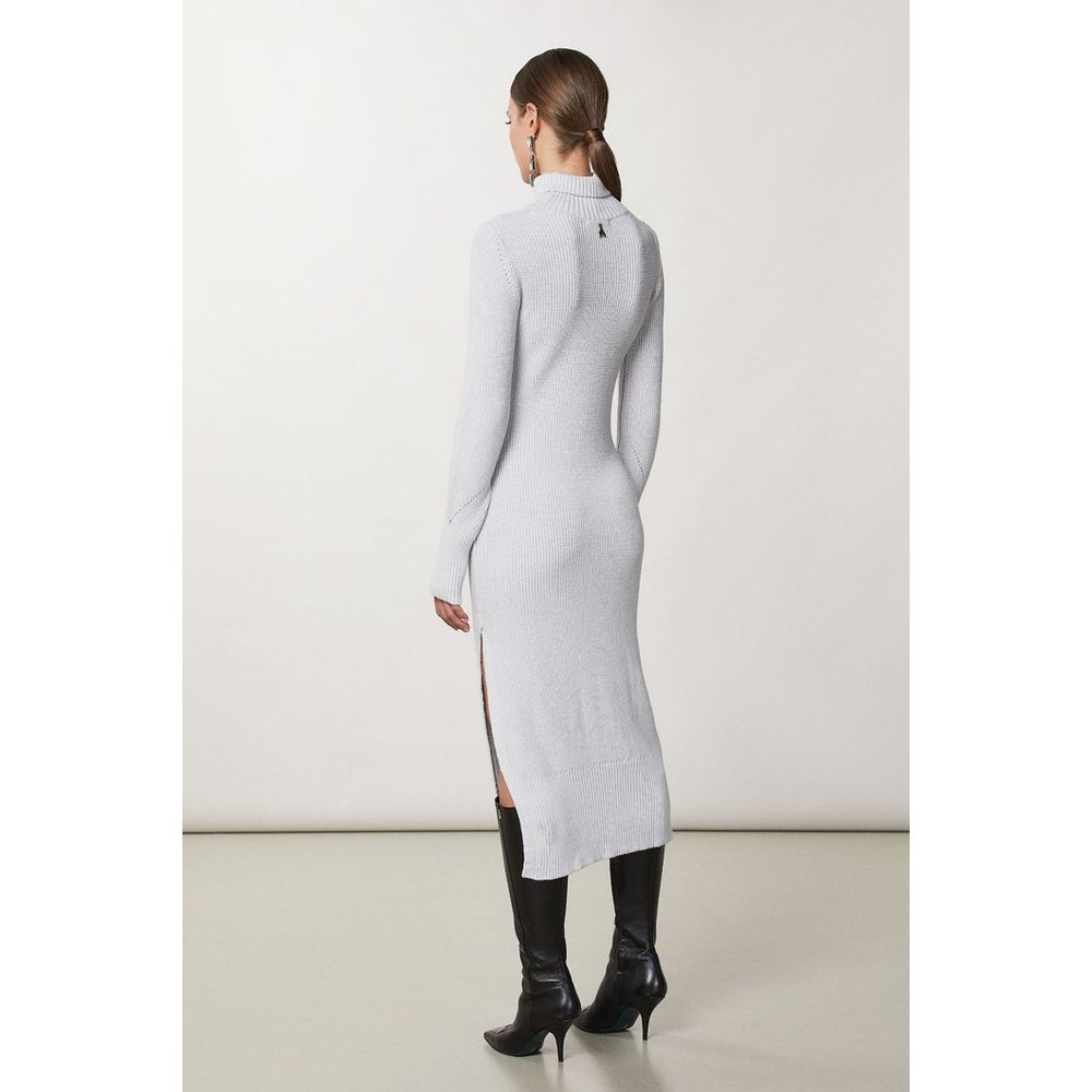 White Viscose Casual Dress