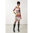 Multicolor Polyester Casual Dress