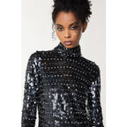 Gold Polyamide Cocktail Dress