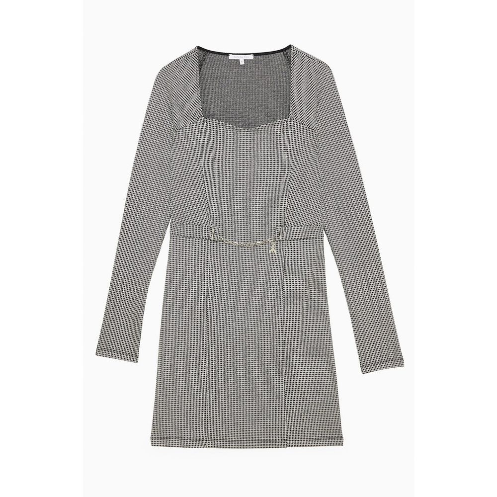 Bicolor Polyester Casual Dress