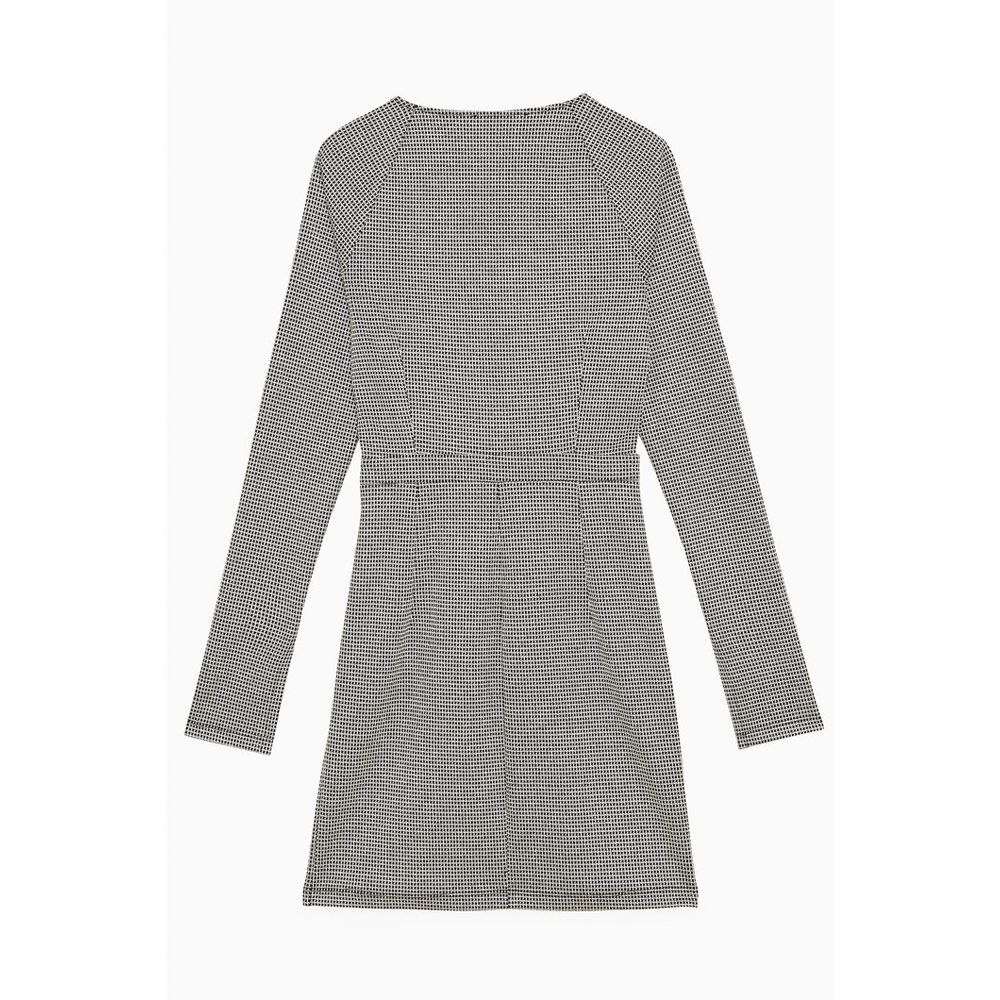 Bicolor Polyester Casual Dress