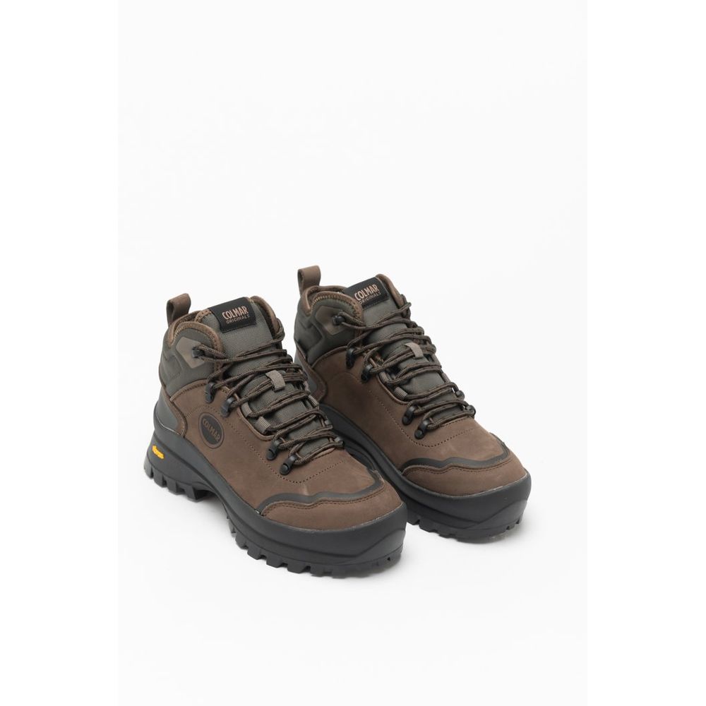 Bicolor Leather Ankle Boots