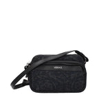 Black Fabric Crossbody Bag